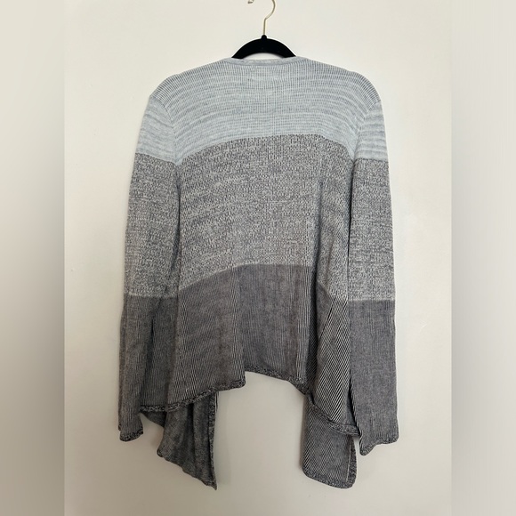 Lou & Grey Open Front Cardigan Sweater Long Sleeve Thin Knit - Picture 2 of 3
